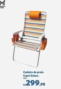 Oferta de Capri - Cadeira De Praia  Solare por R$299,98 em Sam's Club