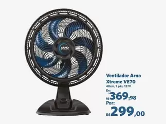 Oferta de Arno - Ventilador  Verme VE70 por R$299 em Sam's Club