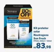 Oferta de Neutrogena - Kit Protetor Solar Sun Fresh por R$83,98 em Sam's Club