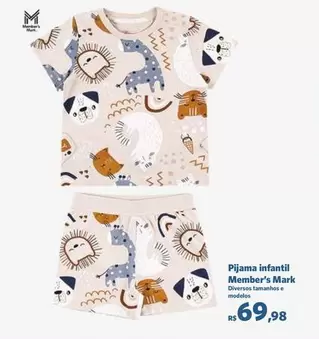 Oferta de Member's Mark - Pijama Infantil por R$69,98 em Sam's Club