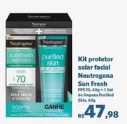 Oferta de Neutrogena - Kit Protetor Solar Facial Sun Fresh por R$47,98 em Sam's Club