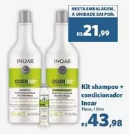 Oferta de Inoar - Kit Shampoo + Condicionador por R$43,98 em Sam's Club