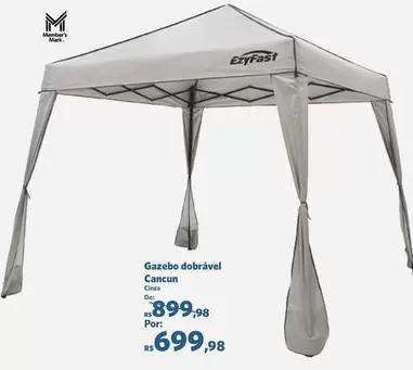 Oferta de Gazebo Dobrável Cancun por R$699,98 em Sam's Club