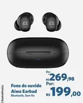 Oferta de De   - Fone De Ouvido Earbud por R$199 em Sam's Club