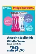 Oferta de Gillette - Aparelho Depilatório Venus por R$29,98 em Sam's Club