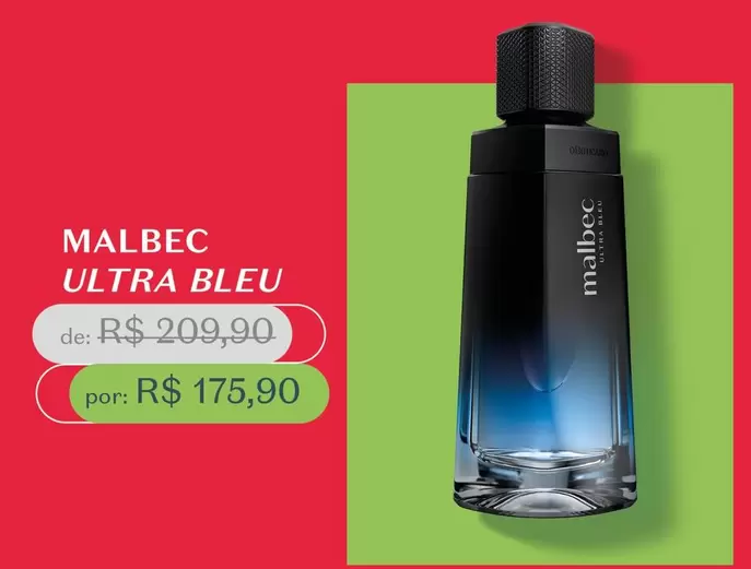 Oferta de Malbec Ultra Bleu por R$175,9 em O Boticário