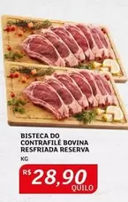 Oferta de Bovina - Bisteca Do Contrafilé Bovina Resfriada Reserva por R$28,9 em Assaí Atacadista