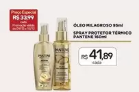 Oferta de Pantene - Óleo Milagroso + Spray Protetor Térmico por R$41,89 em Drogal