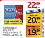 Oferta de Oral-B - Creme Dental 123 Conjunto Leve 12 Pague por R$22,9 em Tenda Atacado