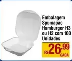 Oferta de Embalagem Spumapac H3 Ou H2 Com 100 Unidades por R$26,99 em Max Atacadista