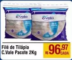 Oferta de C-Vale - Filé De Tilápia C.vale Pacote por R$96,97 em Max Atacadista