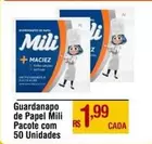 Oferta de Mili - Guardanapo De Papel por R$1,99 em Max Atacadista