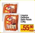 Oferta de Sadia - Linguiça Calabresa Pacote por R$55,9 em Max Atacadista