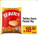 Oferta de Tekitos - por R$18,9 em Max Atacadista