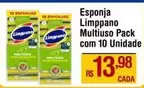 Oferta de Limppano - Esponja Multiuso Pack por R$13,98 em Max Atacadista