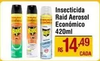 Oferta de Raid - Insecticida Económico por R$14,49 em Max Atacadista