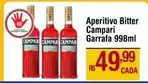 Oferta de Campari - Aperitivo Bitter por R$49,99 em Max Atacadista