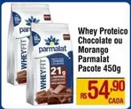 Oferta de Parmalat - Whey Proteico Chocolate ou Morango por R$54,9 em Max Atacadista