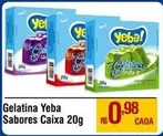 Oferta de Sabores - Gelatina Yeba Sabores Caixa por R$0,98 em Max Atacadista