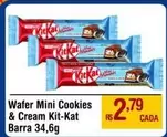 Oferta de Barra - Wafer Mini Cookies & Cream Kit-kat por R$2,79 em Max Atacadista