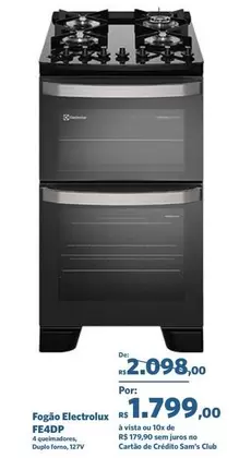 Oferta de Electrolux - Fogio  FE4P por R$2098 em Sam's Club