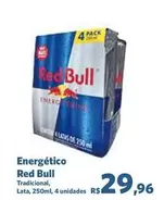 Oferta de Red Bull - Energético por R$29,96 em Sam's Club