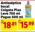 Oferta de Colgate - Antisséptico Bucal Plax Leve por R$15,99 em Mercado Extra