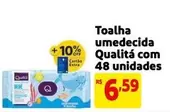 Oferta de Qualitá - Toalha Umedecida Com 48 Unidades por R$6,59 em Mercado Extra