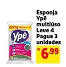 Oferta de Ypê - Esponja Multiúso Leve 4 Pague 3 Unidades por R$6,99 em Mercado Extra