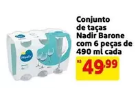 Oferta de Nadir - Conjunto De Tacas Com 6 Peças De 490 Ml Cada por R$49,99 em Mercado Extra