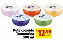 Oferta de Tramontina - Pote Colorido por R$12,99 em Mercado Extra