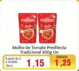 Oferta de Predilecta - Molho De Tomate Tradicional por R$1,15 em Spani Atacadista