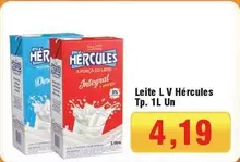 Oferta de Hércules - Leite L V por R$4,19 em Spani Atacadista