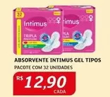 Oferta de Intimus - Absorvente Gel Tipos por R$12,9 em Assaí Atacadista