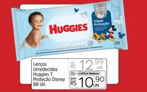 Oferta de Huggies - Lencos Umedecidos Proteção Disney por R$10,9 em Supermercado Dalben