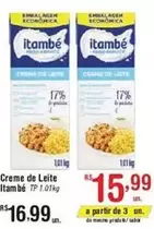 Oferta de Itambé - Creme De Leite por R$16,99 em Fort Atacadista