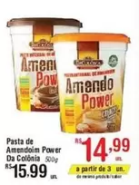 Oferta de De amendoim - Pasta De Amendoim Power Da Colonia por R$15,99 em Fort Atacadista