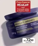 Oferta de Siage - Mascara Balm Preenchedora por R$72,99 em Drogal