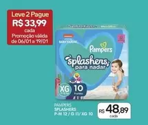 Oferta de Pampers - Splashers por R$48,89 em Drogal