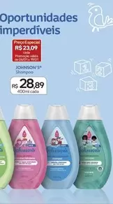 Oferta de Johnson's - Shampoo por R$28,89 em Drogal