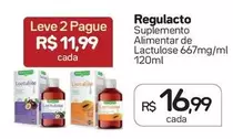 Oferta de Regulacto - Suplemento Alimentar De Lactulose por R$16,99 em Drogal