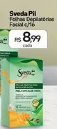 Oferta de Sveda Pil - Folhas Depilatórias Facial por R$8,99 em Drogal