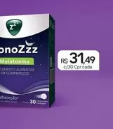 Oferta de Sonozzz - Suplemento Alimentar Em Comprimidos por R$31,49 em Drogal