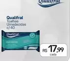 Oferta de Qualifral - Toalhas Umedecidas por R$17,99 em Drogal