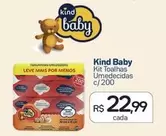 Oferta de Kind Baby - Kit Toalhas Umedecidas por R$22,99 em Drogal