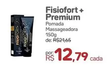 Oferta de Fisiofort+ Premium - Pomada Massageadora  por R$12,79 em Drogal