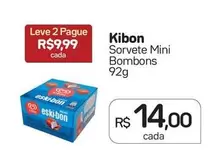 Oferta de Kibon - Sorvete Mini Bombons por R$14 em Drogal