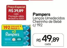 Oferta de Pampers - Lenços Umedecidos Cheirinho De Bebê por R$49,89 em Drogal