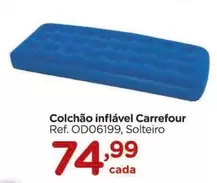 Oferta de Carrefour - Colchão Inflável por R$74,99 em Carrefour