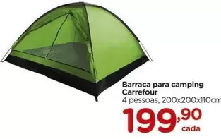 Oferta de Carrefour - Barraca Para Camping por R$199,9 em Carrefour